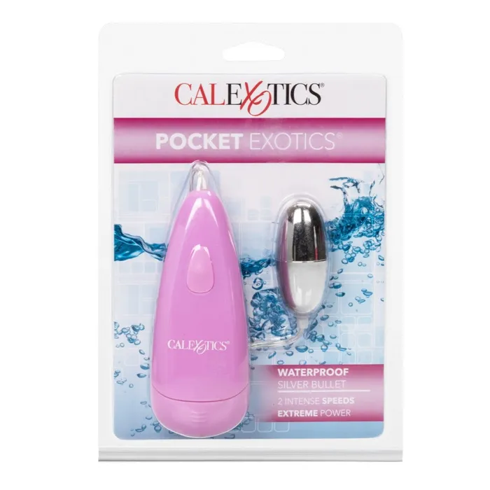 California Exotic Pocket Exotics Waterproof Silver Bullet Female Sex Toys