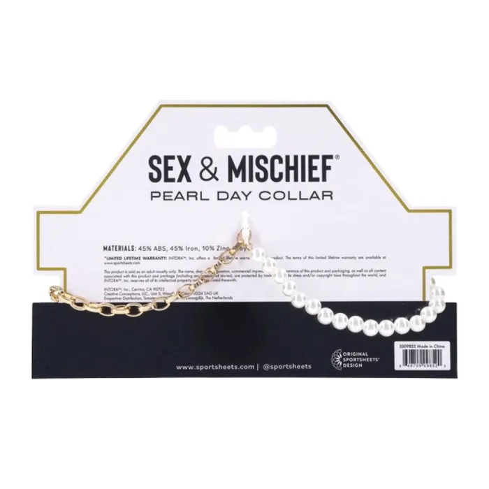 Couples Sportsheets Sex Mischief Pearl Day Collar