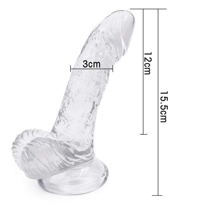  Dildos 6 Inch Jelly Dildo with Balls