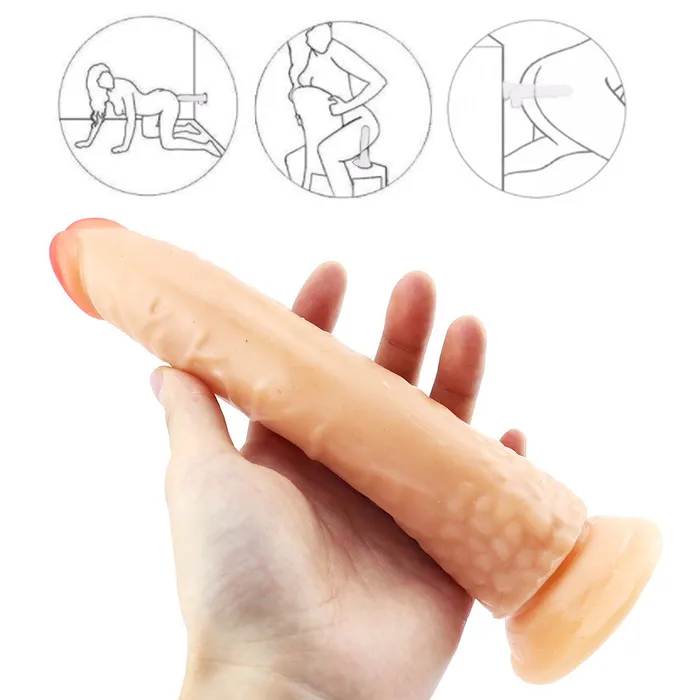 Dildos 8 inch fleshcolored dildo