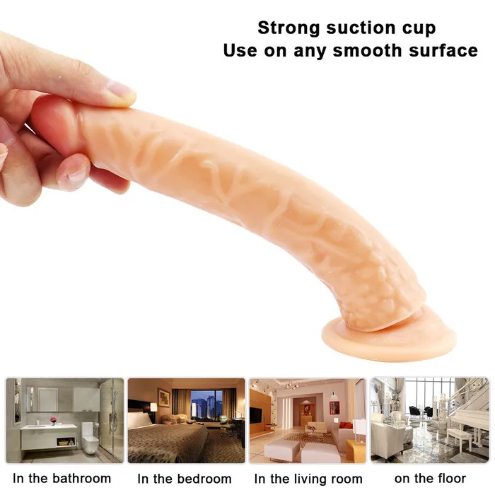 Dildos 8 inch fleshcolored dildo