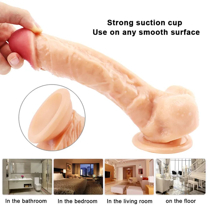  Dildos 9 inch fleshcolored dildo