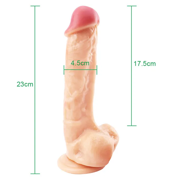  Dildos 9 inch fleshcolored dildo