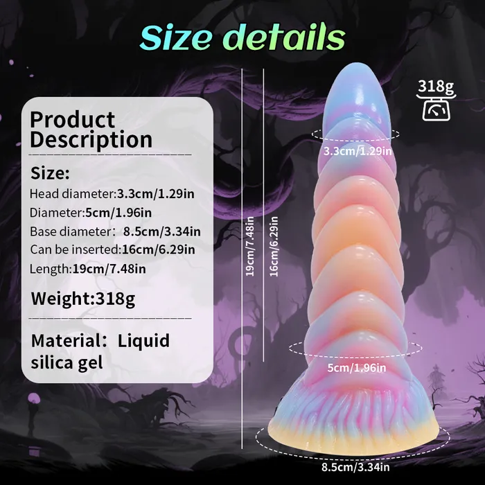 Dildos Dildo Roleplay Monster Spiral Silicone 