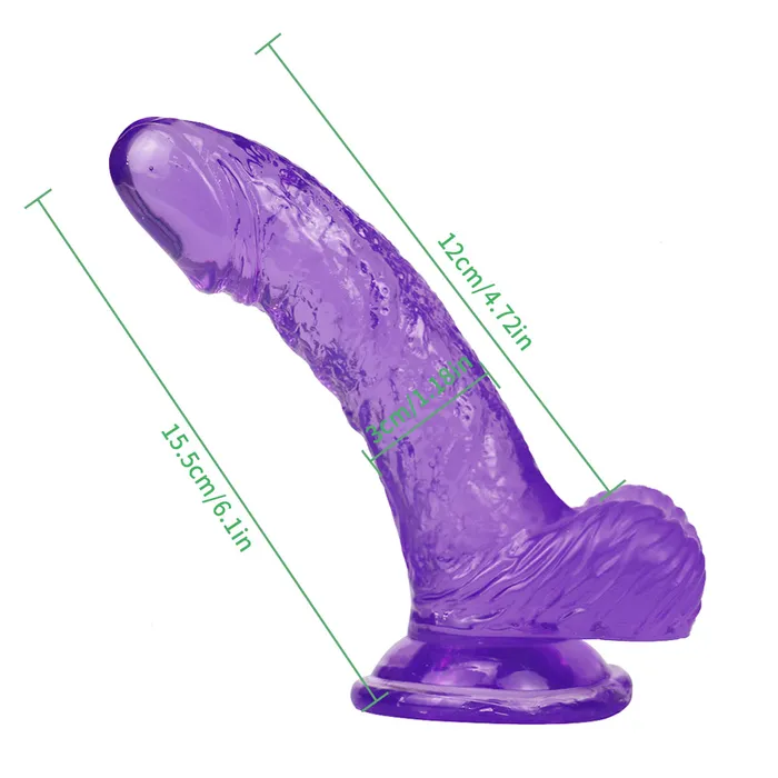 Dildos Purple curved dildo 