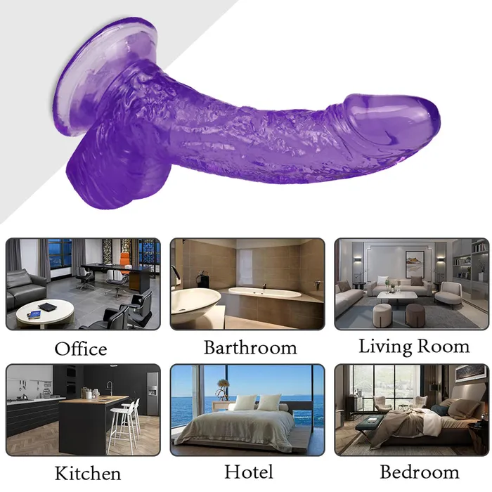 Dildos Purple curved dildo 