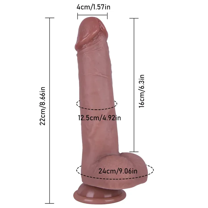 Dildos STS 5 Inch Girth Dildo Realistic Soft Silicone