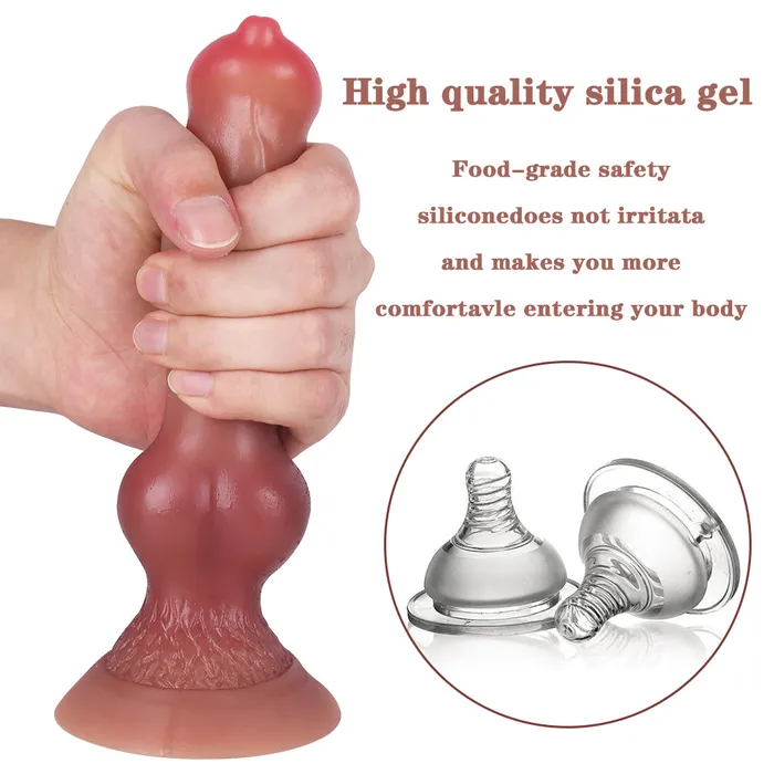  Dildos Wolf Dildo Knots Silicone 7 inch