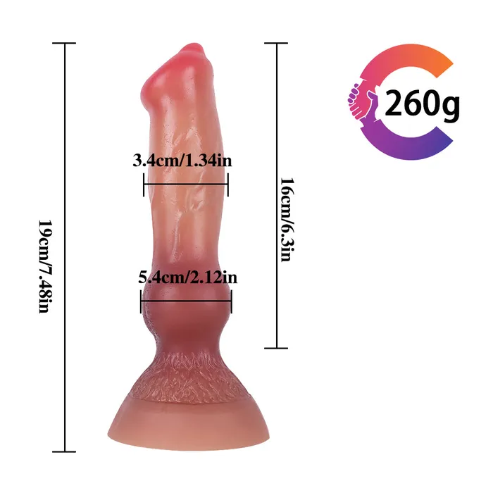  Dildos Wolf Dildo Knots Silicone 7 inch