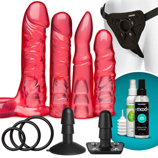 Doc Johnson Dildos VacULock Crystal Jellies Set