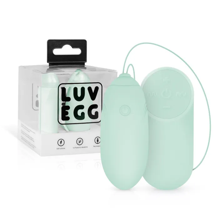 Easy Female Sex Toys Powerful Wireless Rechargeable Silicone Luv Egg Green