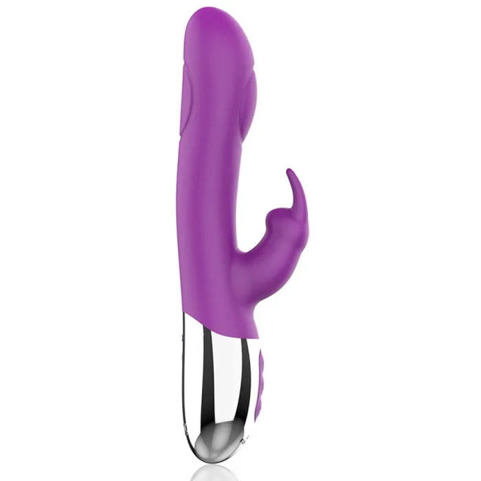 Female Sex Toys 1Sexy Combi rechargeable silicone rabbit vibrator