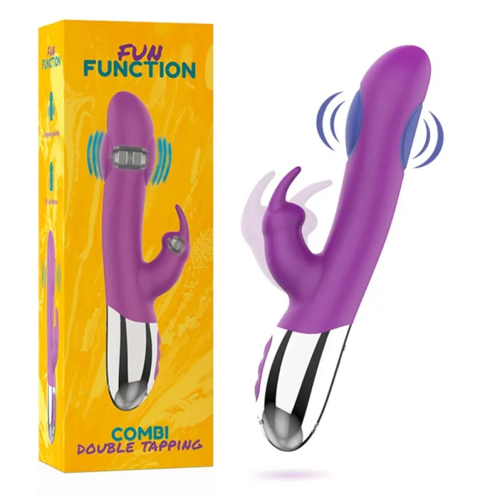 Female Sex Toys 1Sexy Combi rechargeable silicone rabbit vibrator