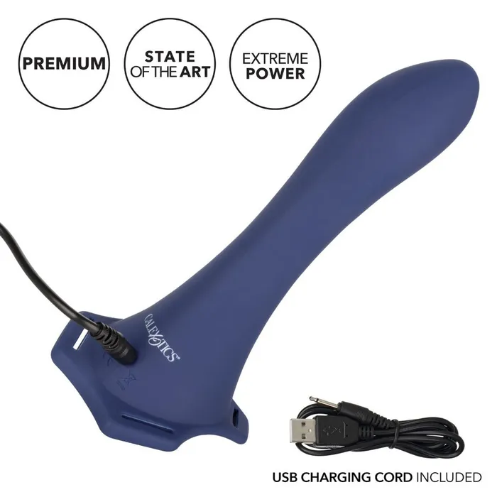 Female Sex Toys California Exotic Her Royal Harness ME2 Thumper StrapOn with Rechargeable Vibe