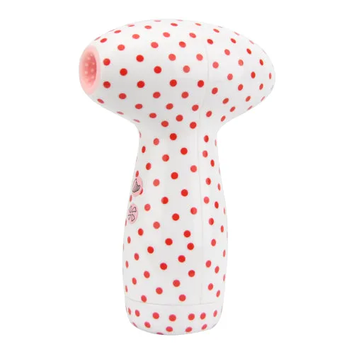 Female Sex Toys Loving Joy Loving Joy 2 in 1 Suction Vibrator Polka Dot