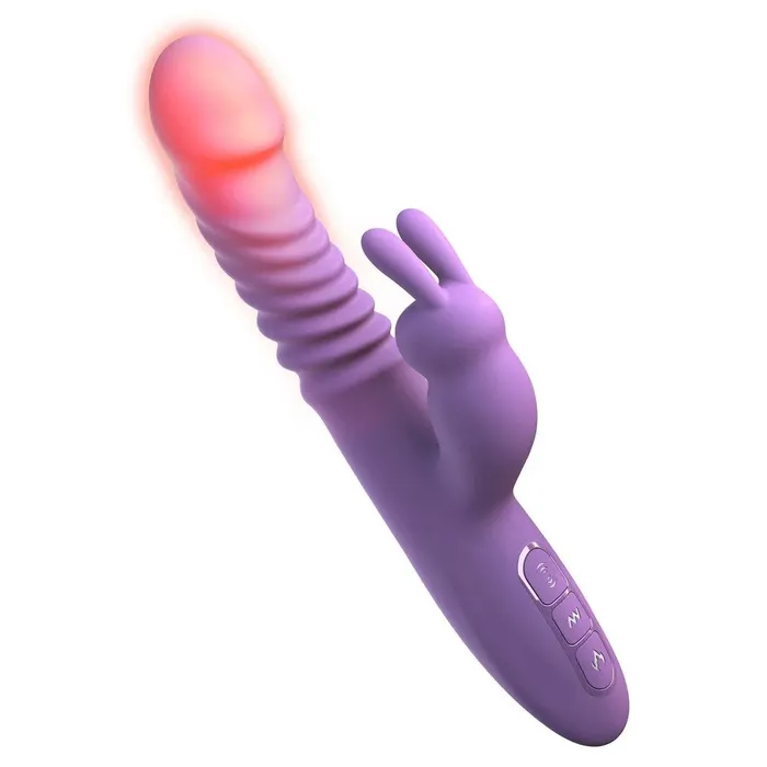 Female Sex Toys Pipedream Rechargeable rabbit vibrator made of silicone Fantasy purple