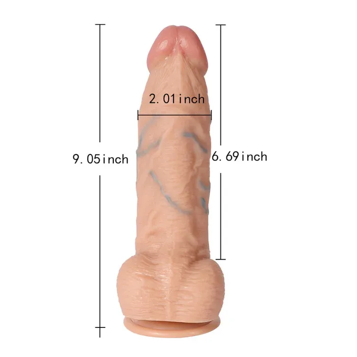 Flesh Colored Dildo Firm Realistic 9 inch STS Dildos