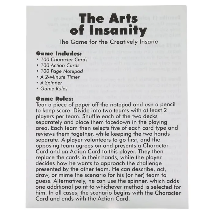 Kheper Games Anal The Arts of Insanity