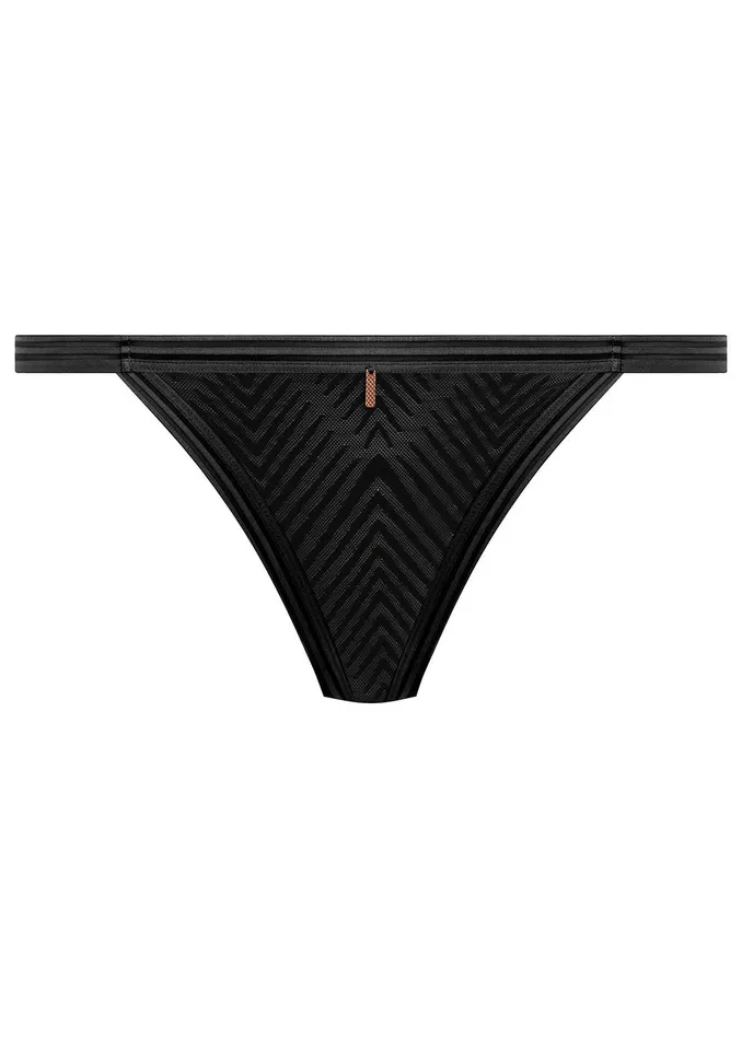 Le Pop Lingerie Anal Freya Tailored Slip Black