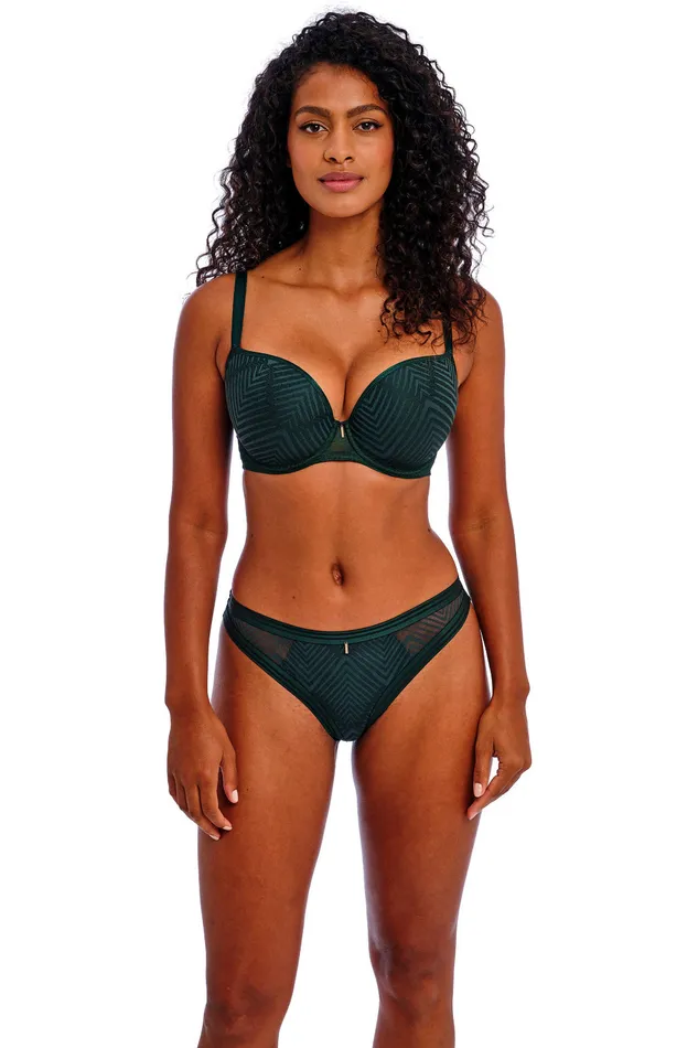 Le Pop Lingerie Male Sex Toys Freya Tailored Tanga Deep Emerald