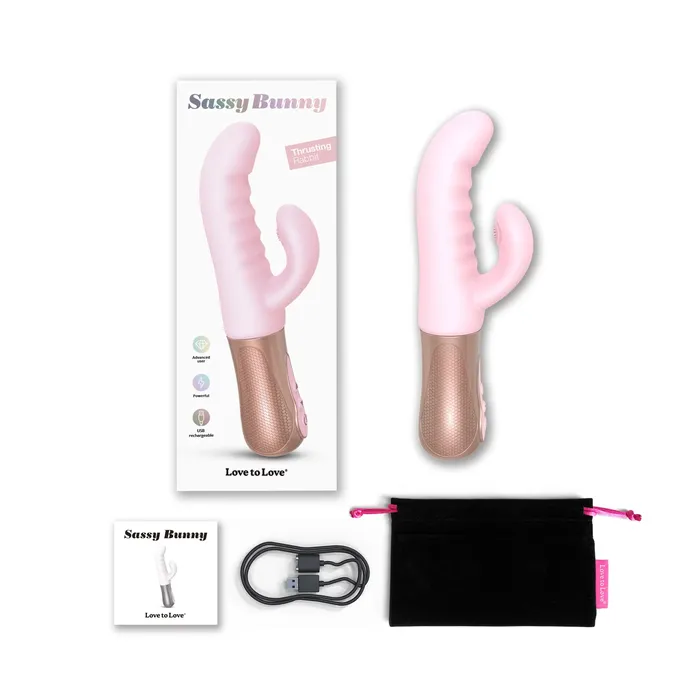 LOVE TO LOVE SASSY BUNNY BABY PINK Vibrators