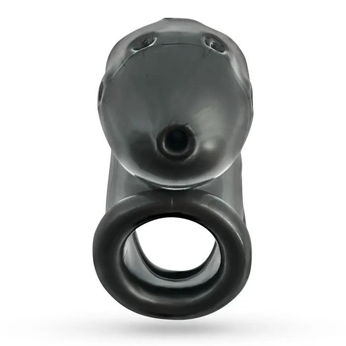 Male Sex Toys OXBALLS AIRLOCK airlite vented chastity STEEL