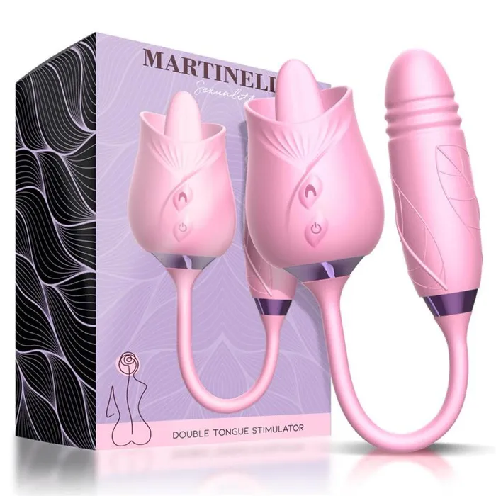 Martinella Female Sex Toys Martinella Double Tongue Clitoris Stimulator Vibro Pushing Egg