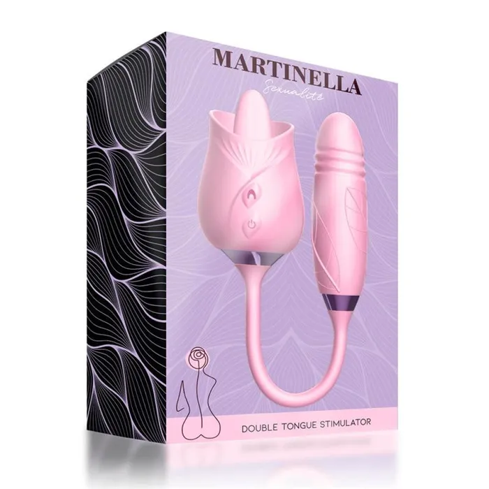 Martinella Female Sex Toys Martinella Double Tongue Clitoris Stimulator Vibro Pushing Egg