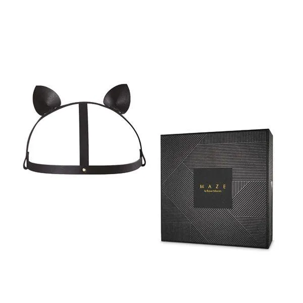 MAZE by Bijoux Indiscrets Restraints Vegan Leather Cat Ear Headpiece