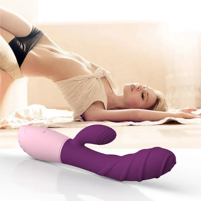 mysite Rechargeable Rabbit Vibrator Ribbed Female Sex Toys