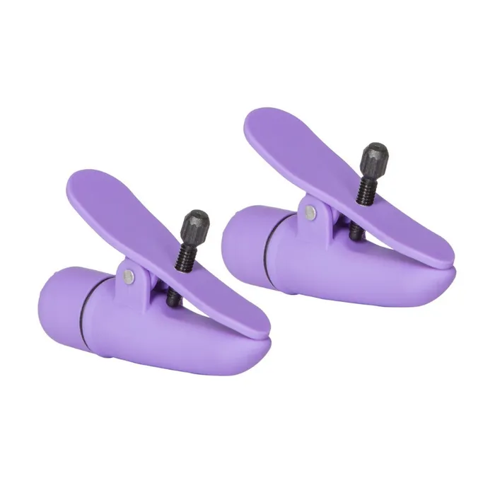 Nipplettes Vibrating Purple Nipple Clamps California Exotic Vibrators