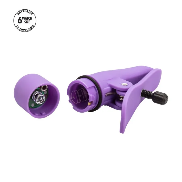 Nipplettes Vibrating Purple Nipple Clamps California Exotic Vibrators