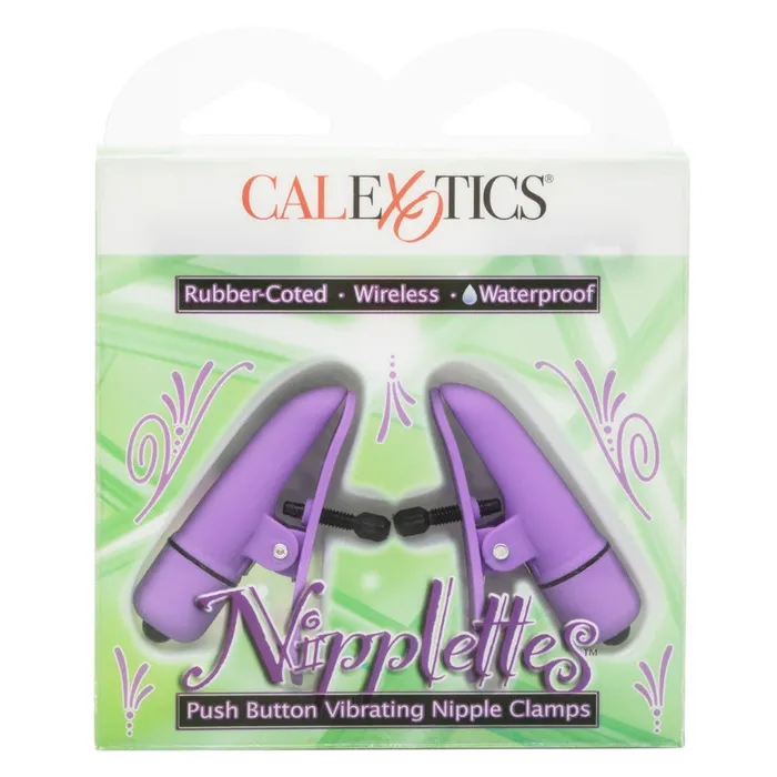 Nipplettes Vibrating Purple Nipple Clamps California Exotic Vibrators