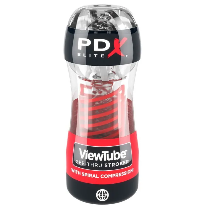 PDX Elite ViewTube Clear Jelly Masturbator Pipedream Male Sex Toys