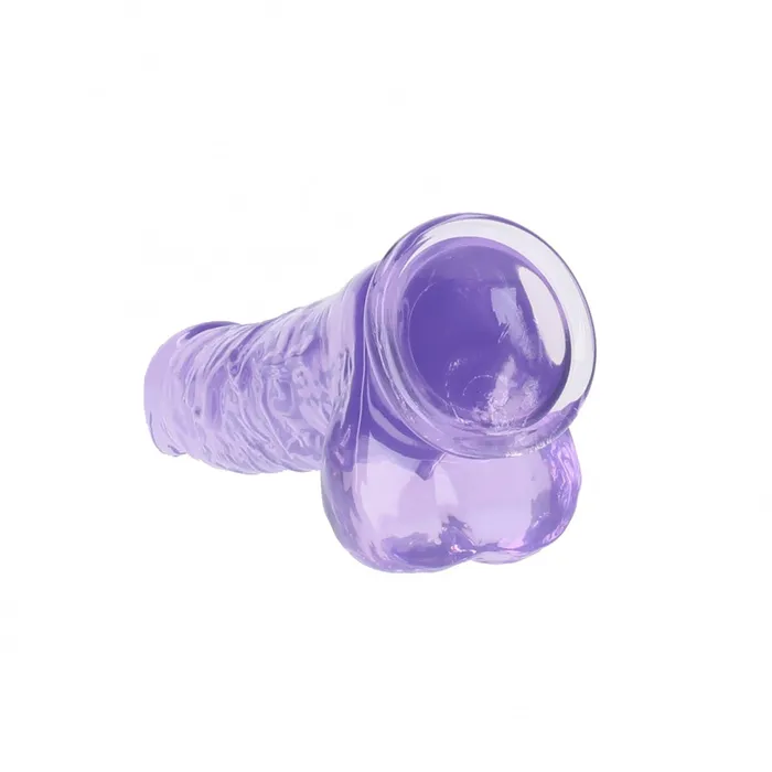 Realistic Jelly Dildo Real Rock Crystal Clear 10 Purple Shots Toys Dildos