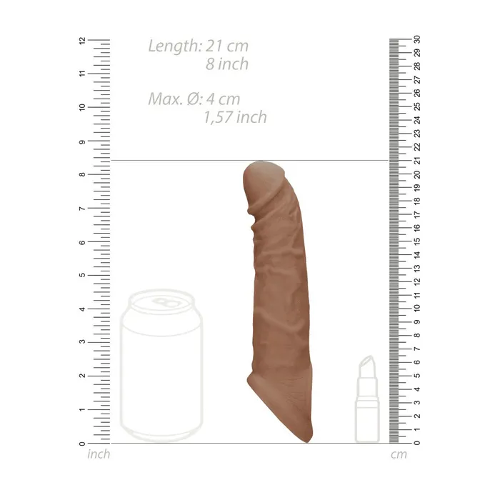 Realrock cyber skin penis extender and thickener Shots Toys Male Sex Toys