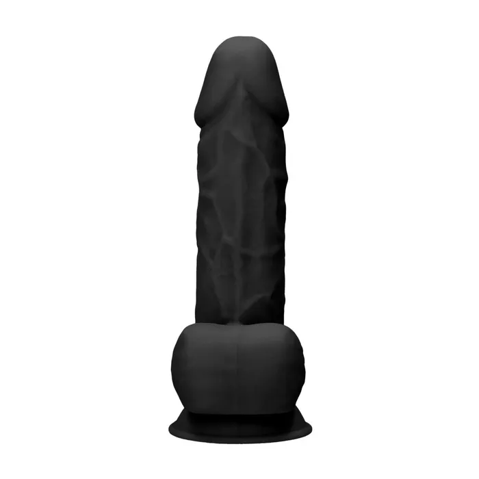 Revolutionary double layer silicone dildo SilexD 85 Model 4 black SilexD Dildos