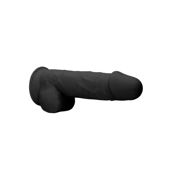 Revolutionary double layer silicone dildo SilexD 85 Model 4 black SilexD Dildos