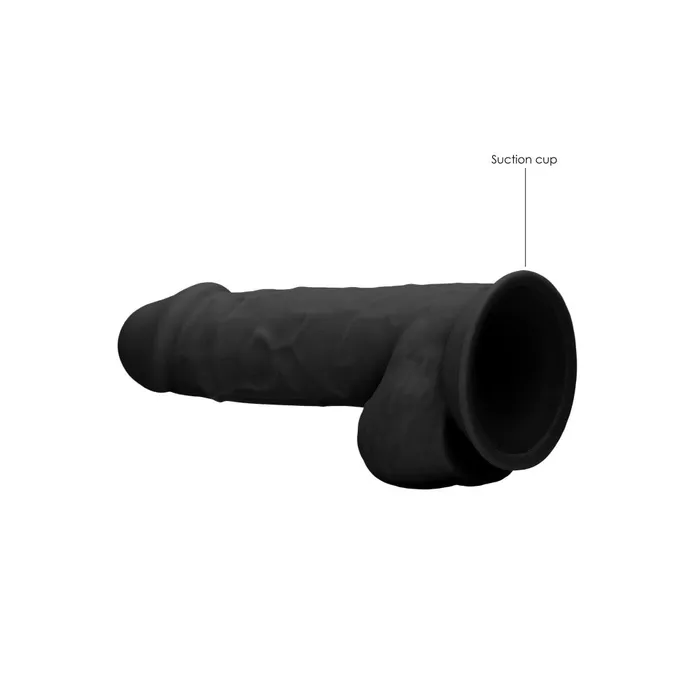 Revolutionary double layer silicone dildo SilexD 85 Model 4 black SilexD Dildos