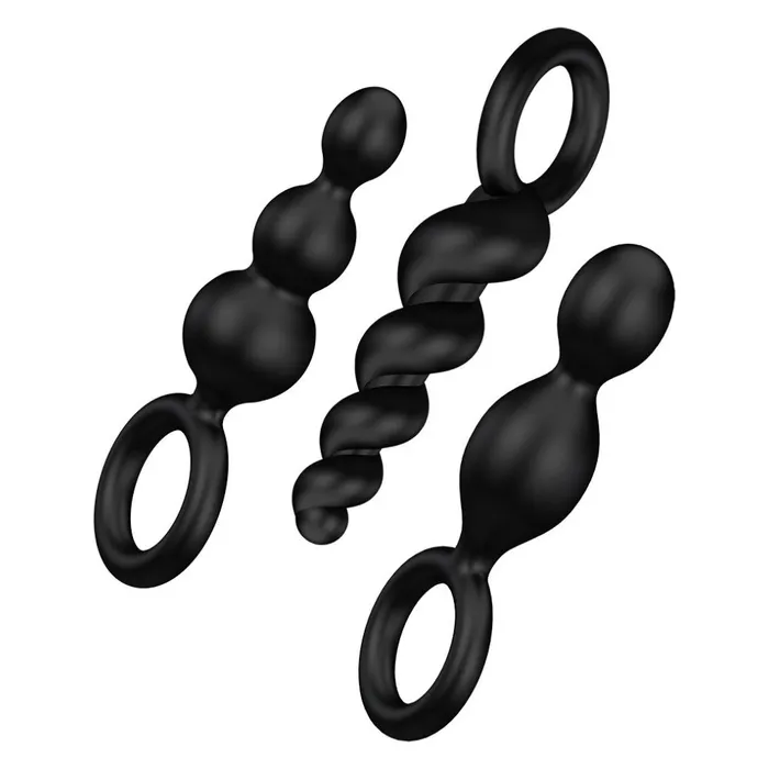 Satisfyer Anal Set of 3 pcs Satisfyer Anal Plugs silicone anal toys black