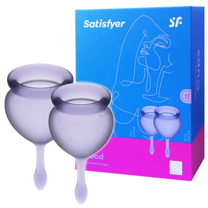 Satisfyer Feel Good menstrual cups purple Satisfyer Vibrators