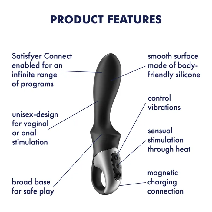 Satisfyer Satisfyer Heat Climax Rechargeable Heated Anal Stimulator with App Male Sex Toys