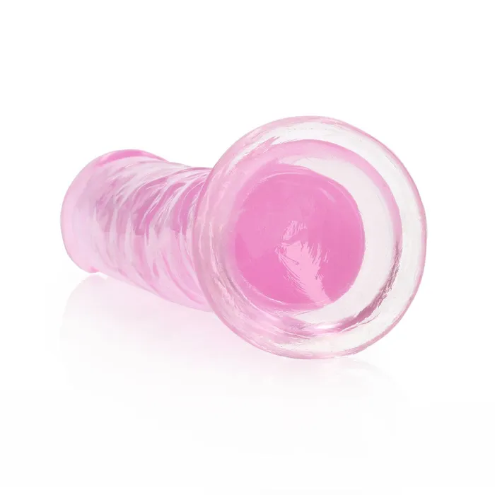 Shots Toys Dildos Jelly Dildo Real Rock Crystal Clear 7 Pink