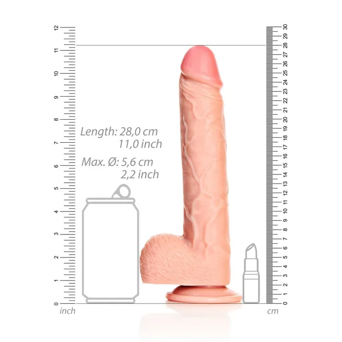 Shots Toys Dildos Real Rock 10 Large Realistic Testicle Dildo