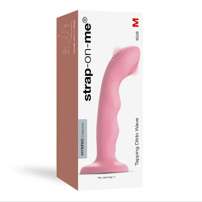 TAPPING DILDO WAVE CORAL PINK STRAPONME Vibrators