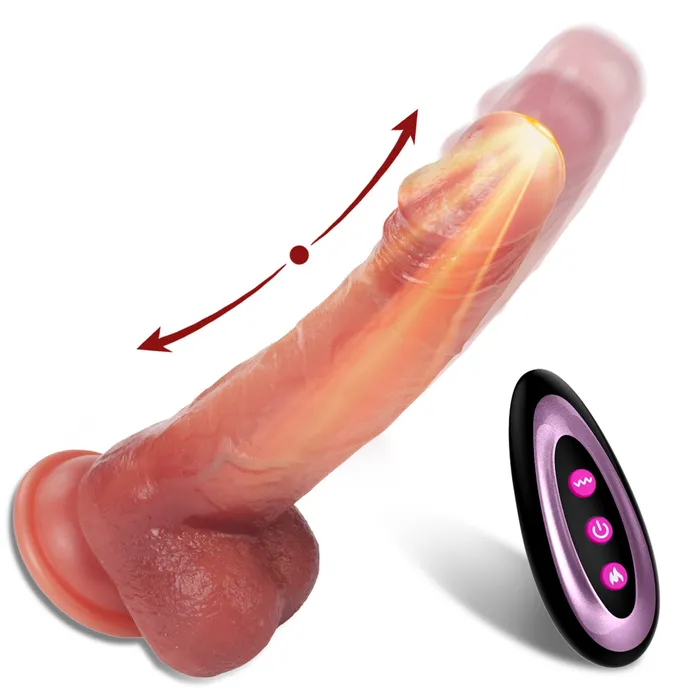 Thrusting Dildo Vibrator Suction Cup Female Sex Toys