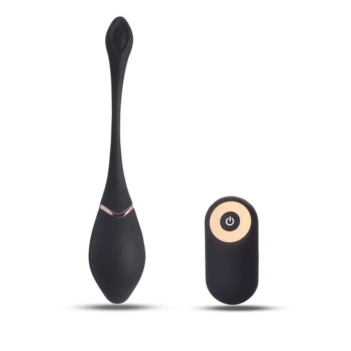 Toyz4Lovers Female Sex Toys Rechargeable Silicone Vibro Egg with Remote Black