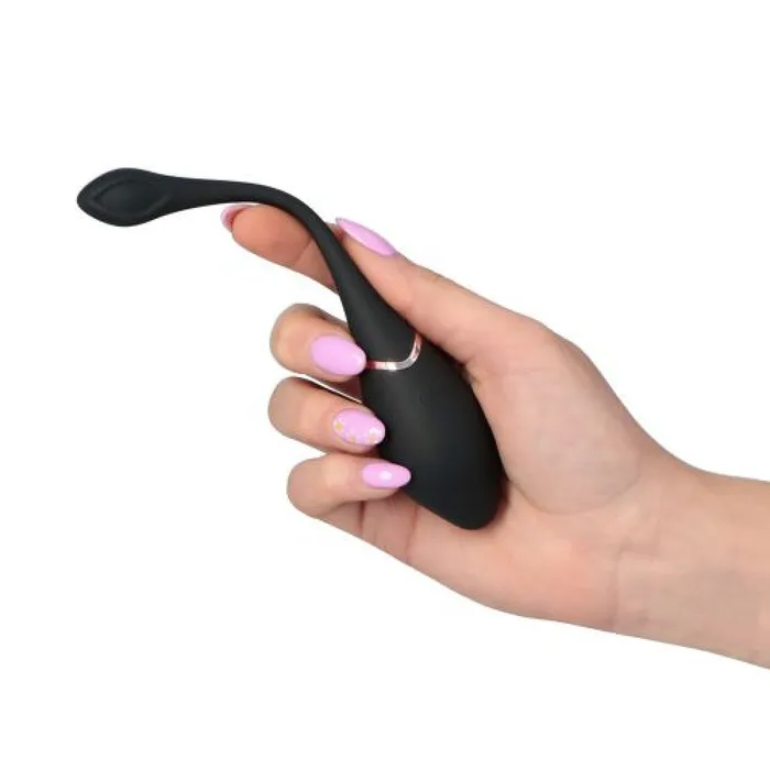 Toyz4Lovers Female Sex Toys Rechargeable Silicone Vibro Egg with Remote Black