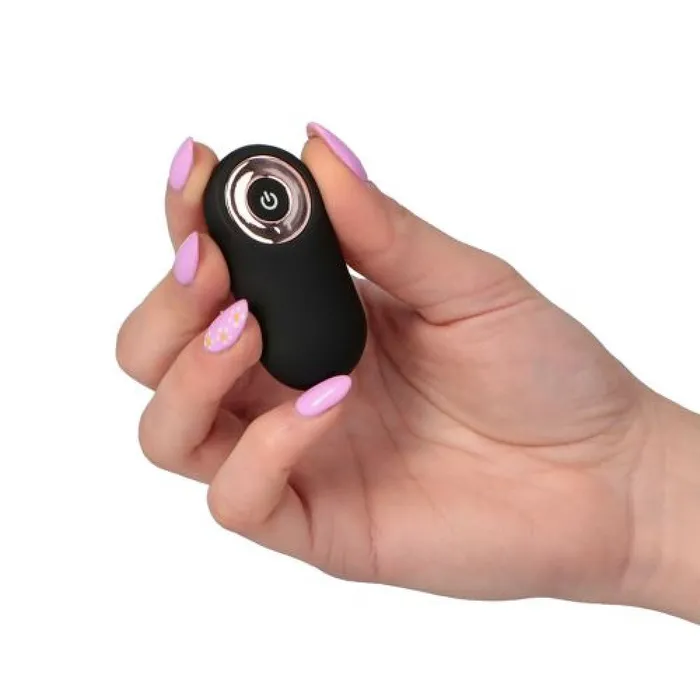 Toyz4Lovers Female Sex Toys Rechargeable Silicone Vibro Egg with Remote Black