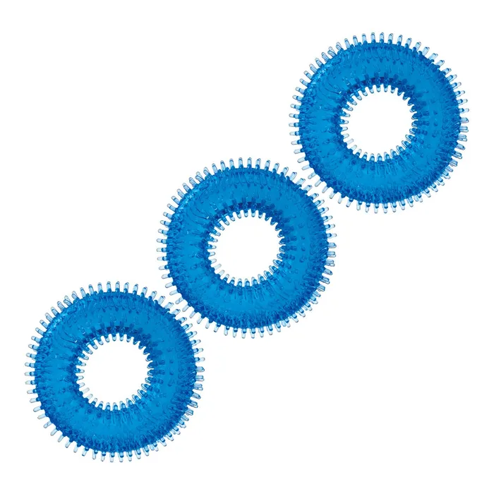 Vibrators Blue Line Blue Line 3 Pack Ultra Stim Stretch Cock Rings